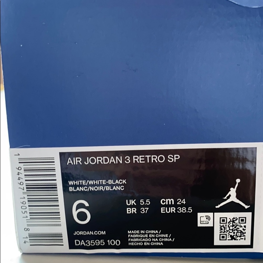••SOLD•• Air Jordan 3 Retro Fragment ••SOLD•• - Picture 6 of 8